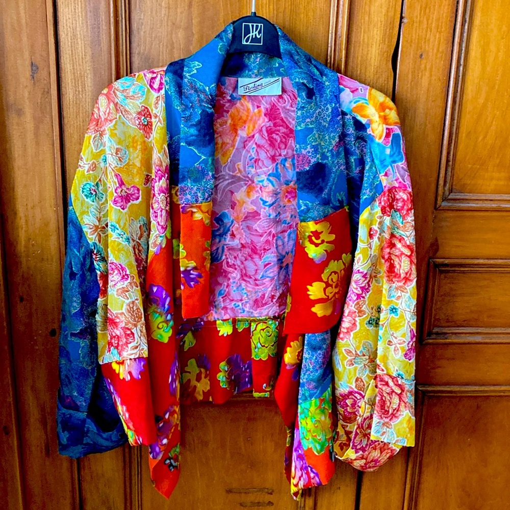 Colorful Floral Patterned Jacket